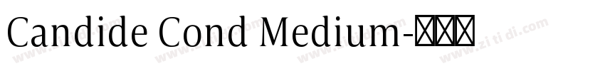 Candide Cond Medium字体转换